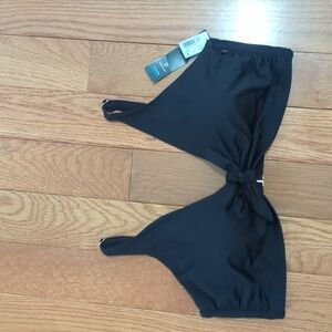 La Vie En Rose Black Bikini Top Size MD